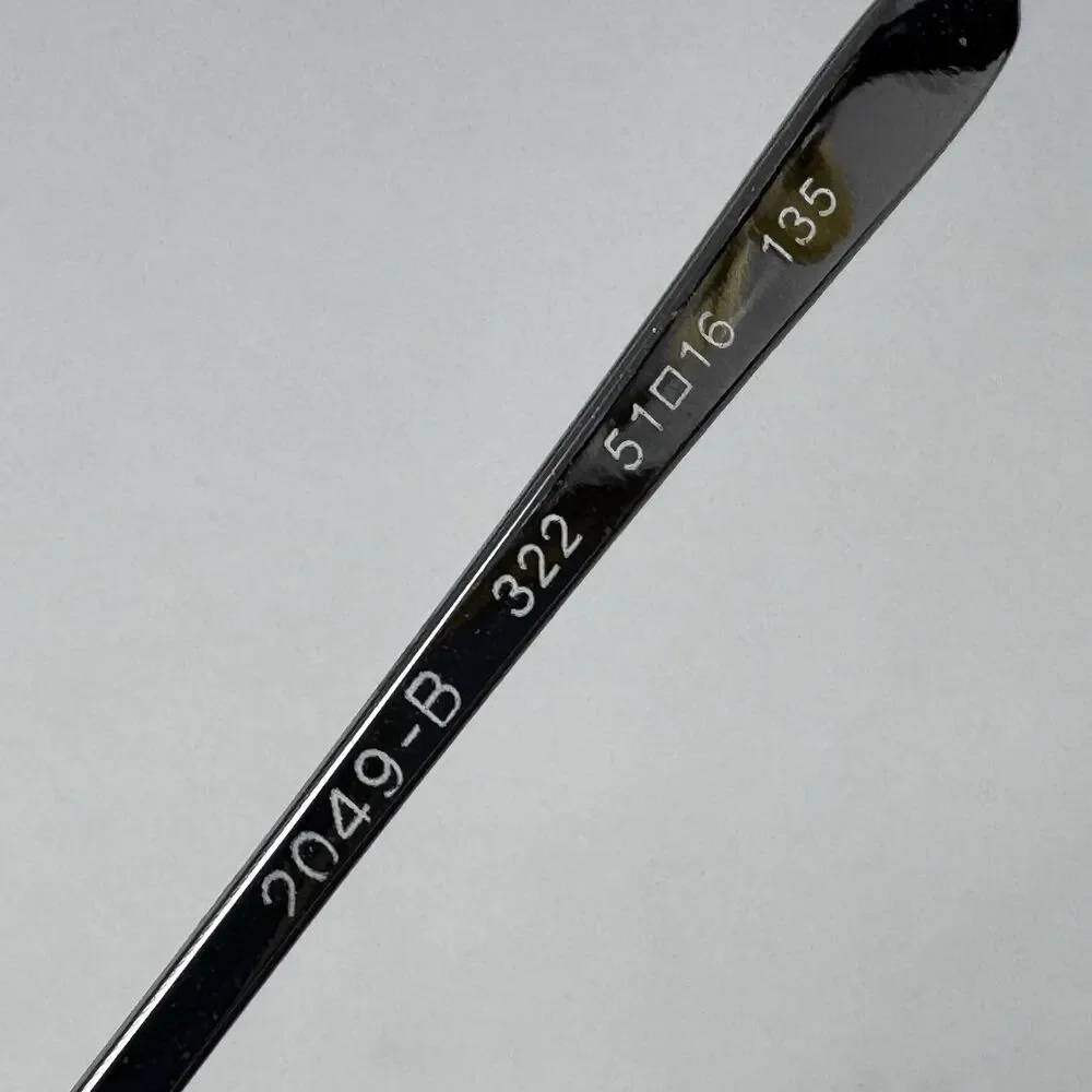 Bvlgari 2049-B 322 Rimless Eyeglass Frames Blue Crystal 51-16-135 READ